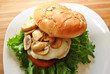 Cheesy Mushroom Burger