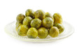 Heap of cooked brussels sprouts on dish