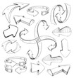 Sketch arrows set