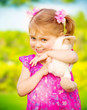 Photo: Baby girl with soft toy Baby girl with soft toy