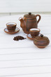 Set de cafe, original, cubano, tetera, tasa, granos y azucarera.