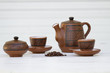 Set de cafe, original, cubano, tetera, tasa, granos y azucarera.