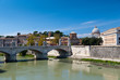 Tiber and basilica St. Peter