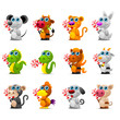 Chinese horoscope animal toys with sugar candy