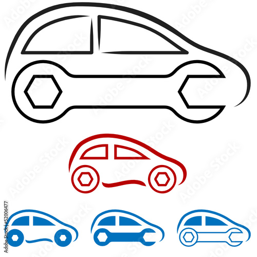 Vector: Autowerkstatt - Logo Autowerkstatt - Logo