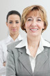 Two businesswomen team