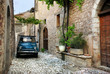 Italian old car, Spello, Italy