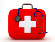 Stethoscope and First Aid Kit