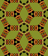 Boomerang Seamless Pattern on light green background