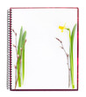 Photo: Spring empty book ready for recipes Spring empty book ready for recipes