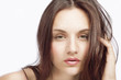 Thoughtful woman, a face closeup