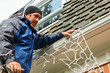Putting up the Christmas lights