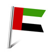 United Arab Emirates flag map pin