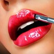 Photo: Professional Make-up. Lipgloss. Lipstick Professional Make-up. Lipgloss. Lipstick