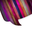 Colorful wooden bubble speech. EPS 10