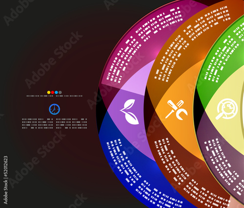 Vector: Modern circle infographic minimal design template Modern circle infographic minimal design template