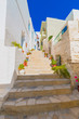 Greece Syros island view of main capitol at summer time, Syros i