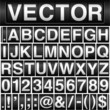 Odometer Alphabet and Numbers