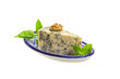 Dor blue cheese with herbs, nuts and honey