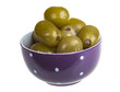 Pickled tomatoes isolated on the white background