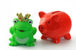 Foto: sparschwein und froschkönig sparschwein und froschkönig