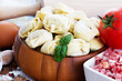 Foto: Tortellini, italian cuisine - homemade italian food Tortellini, italian cuisine - homemade italian food