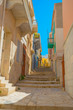 Greece Syros island view of main capitol at summer time, Syros i