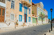 Greece Syros island view of main capitol at summer time, Syros i