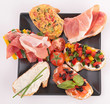 assorted of bruschetta