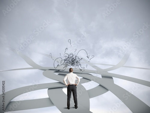 Photo: Confused businessman Confused businessman