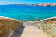 Greece Syros island view of main capitol at summer time, Syros i