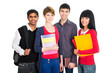 Group of happy students