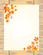 すだれ　紅葉