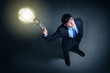 Image of businessman top view