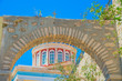 Greece Syros island view of main capitol at summer time, Syros i