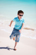 Cute boy at beach