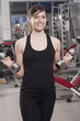 woman lifting weights