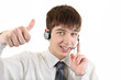 Young Man with Headset