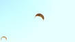 kite wing over blue sky