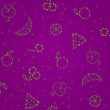 Photo: seamless pattern with starry silhouette of fruits seamless pattern with starry silhouette of fruits