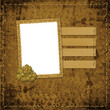 Old grunge frames on the ancient paper background