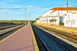 Paisaje ferroviario, estación de Valencia de Alcántara
