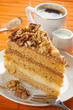Photo: Walnuts cake and coffee Walnuts cake and coffee