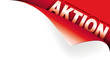 Rote Ecke Aktion transparent vektor