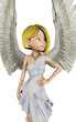 little angel close up