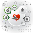 Medical info graphics. Template design. Vector
