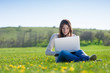Photo: girl with laptop girl with laptop