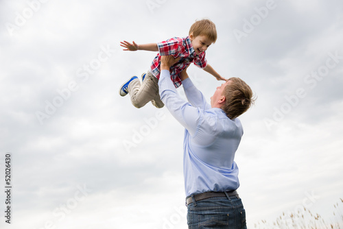 Photo: father with son father with son
