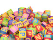 ABC cube pile