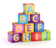 A,B,C cubes pyramide